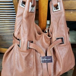Michael Kors camel/brown/tan leather shoulder bag